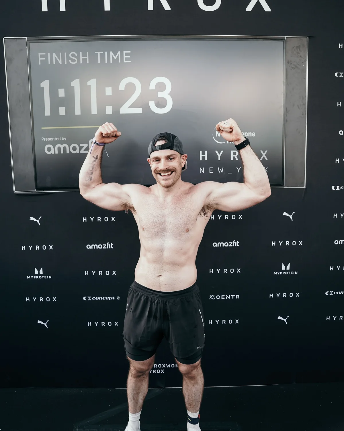 Storm Wilson, PT, DPT, OCS, after finishing a HYROX race in New York